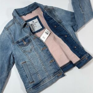 Abercrombie Kids Light Blue Lined Jean Jacket